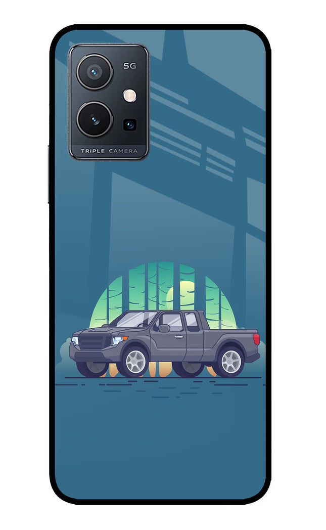 Retro Garage Vibe IQOO Z6 5G (not 44W) Glass Case