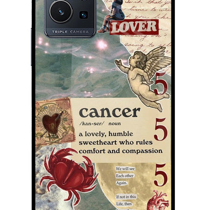 Cancer Zodiac IQOO Z6 5G (not 44W) Glass Case