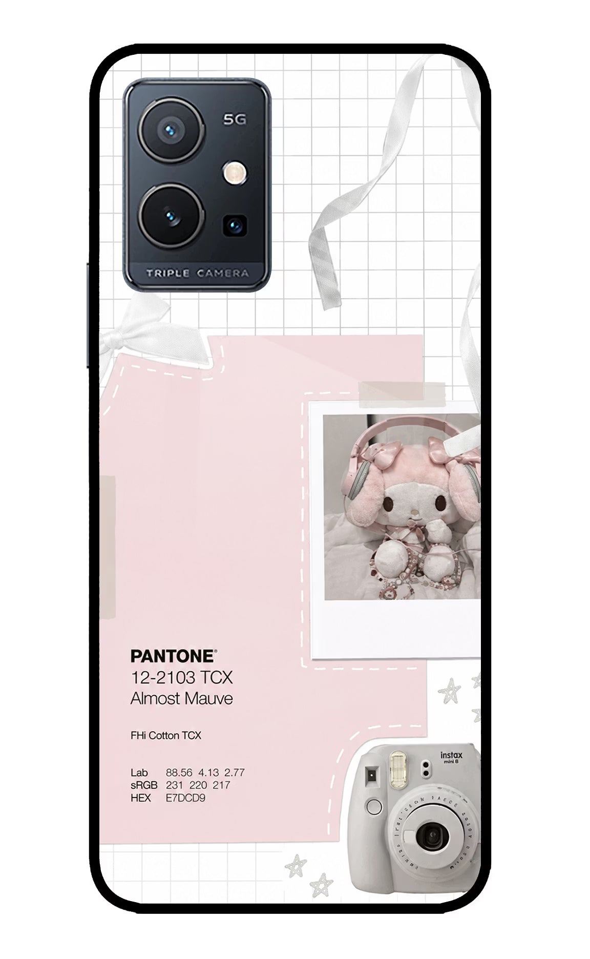 Pantone Asthetic IQOO Z6 5G (not 44W) Glass Case