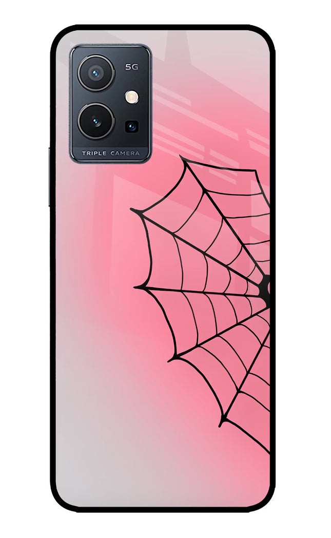 Pink Web IQOO Z6 5G (not 44W) Glass Case