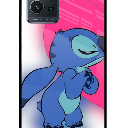 Stitch Hug IQOO Z6 5G (not 44W) Glass Case