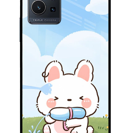 Bunny Treat IQOO Z6 5G (not 44W) Glass Case