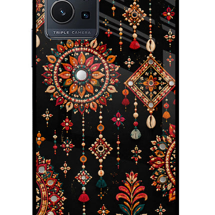 Boho Noir IQOO Z6 5G (not 44W) Glass Case
