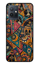 Folk Print IQOO Z6 5G (not 44W) Glass Case