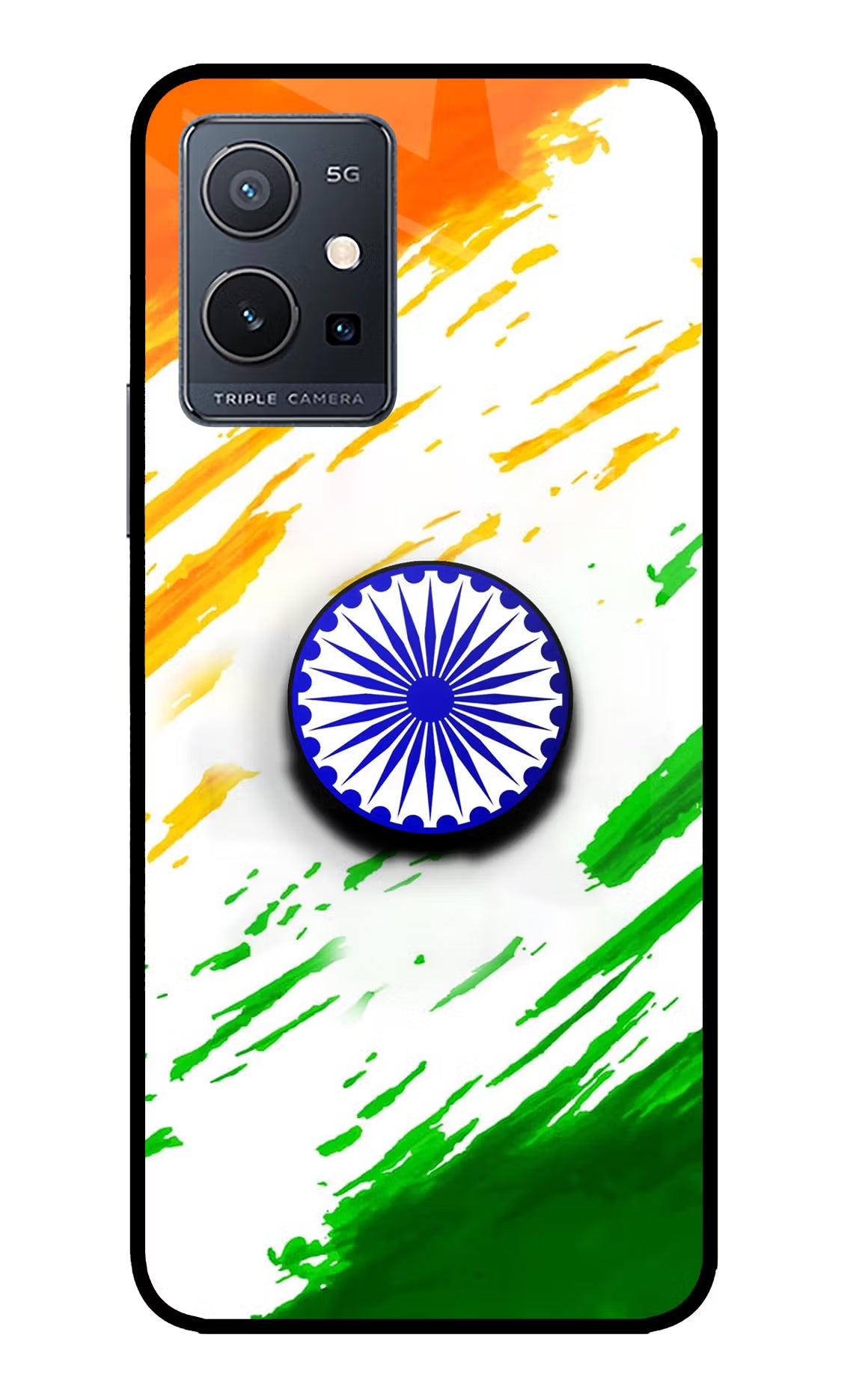 Indian Flag Ashoka Chakra IQOO Z6 5G (not 44W) Pop Case by Casekaro