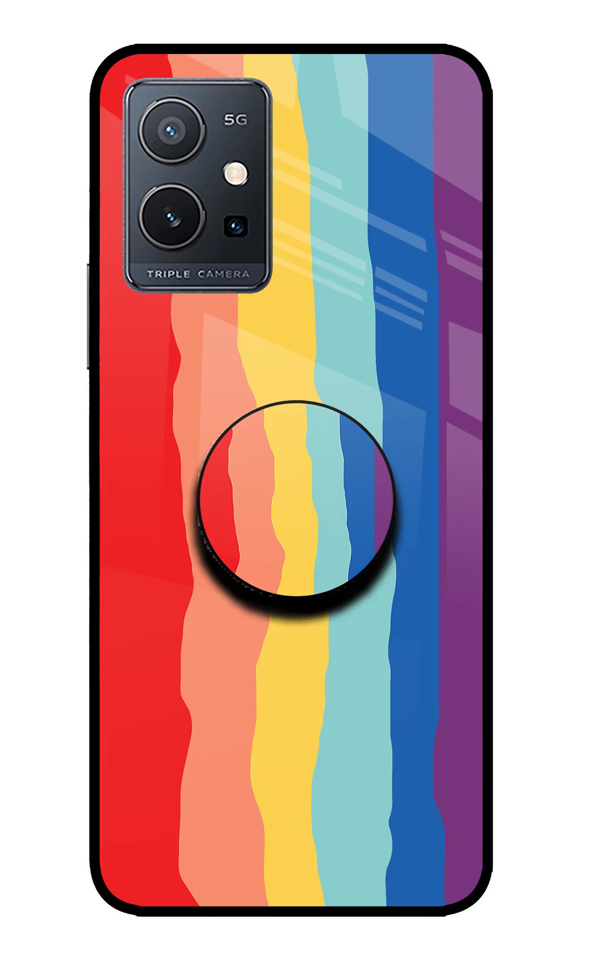 Rainbow IQOO Z6 5G (not 44W) Pop Case by Casekaro