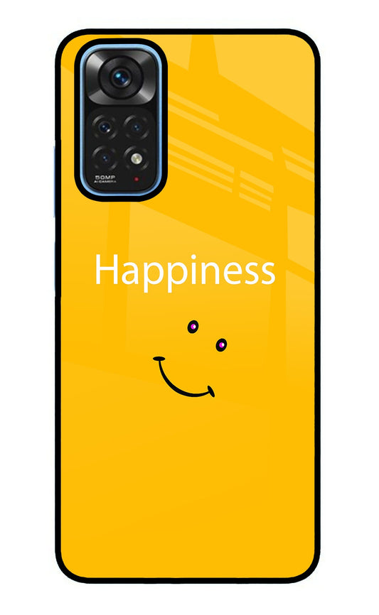 Happiness With Smiley Redmi Note 11/11S Glass Case