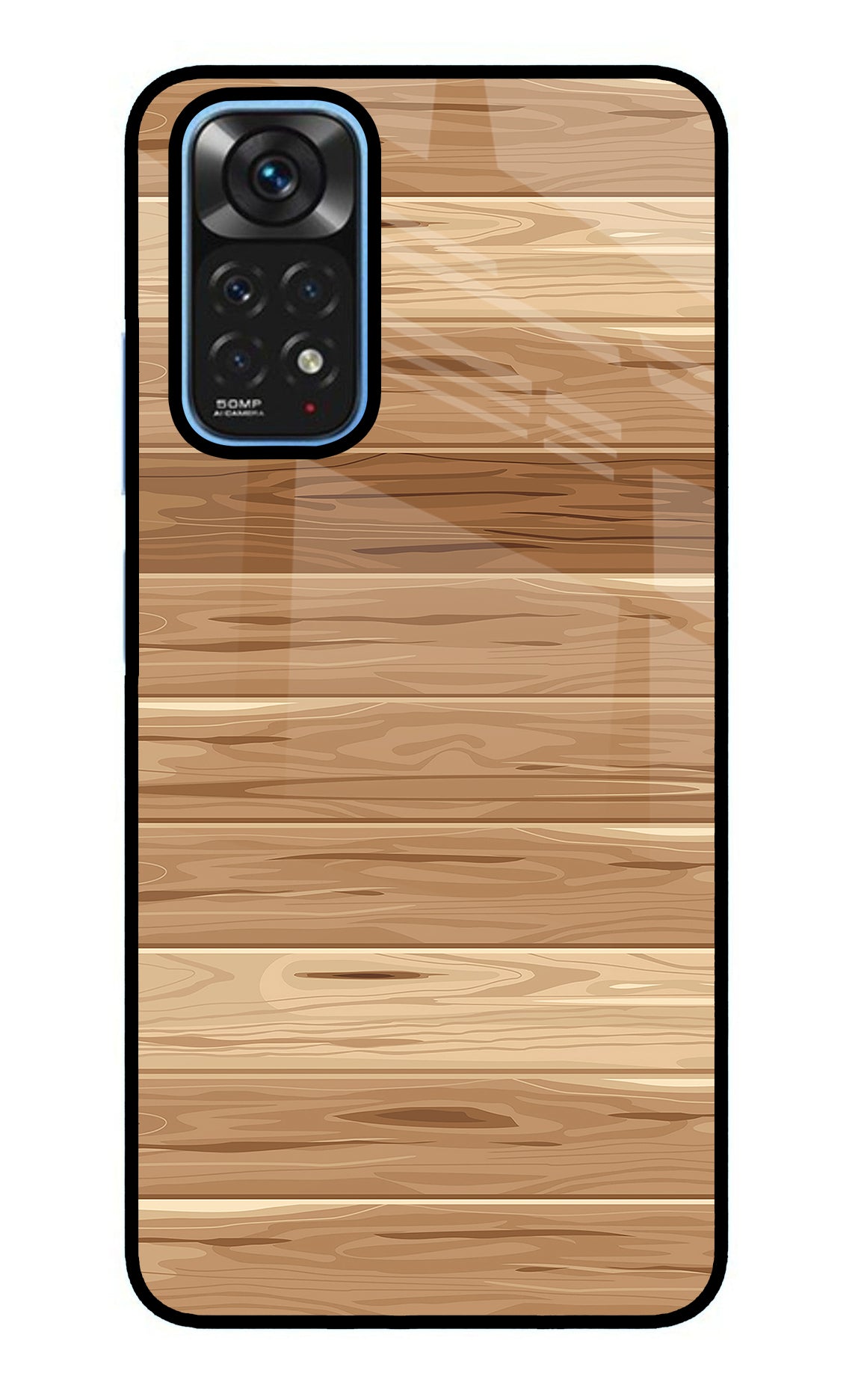 Wooden Vector Redmi Note 11/11S Glass Case