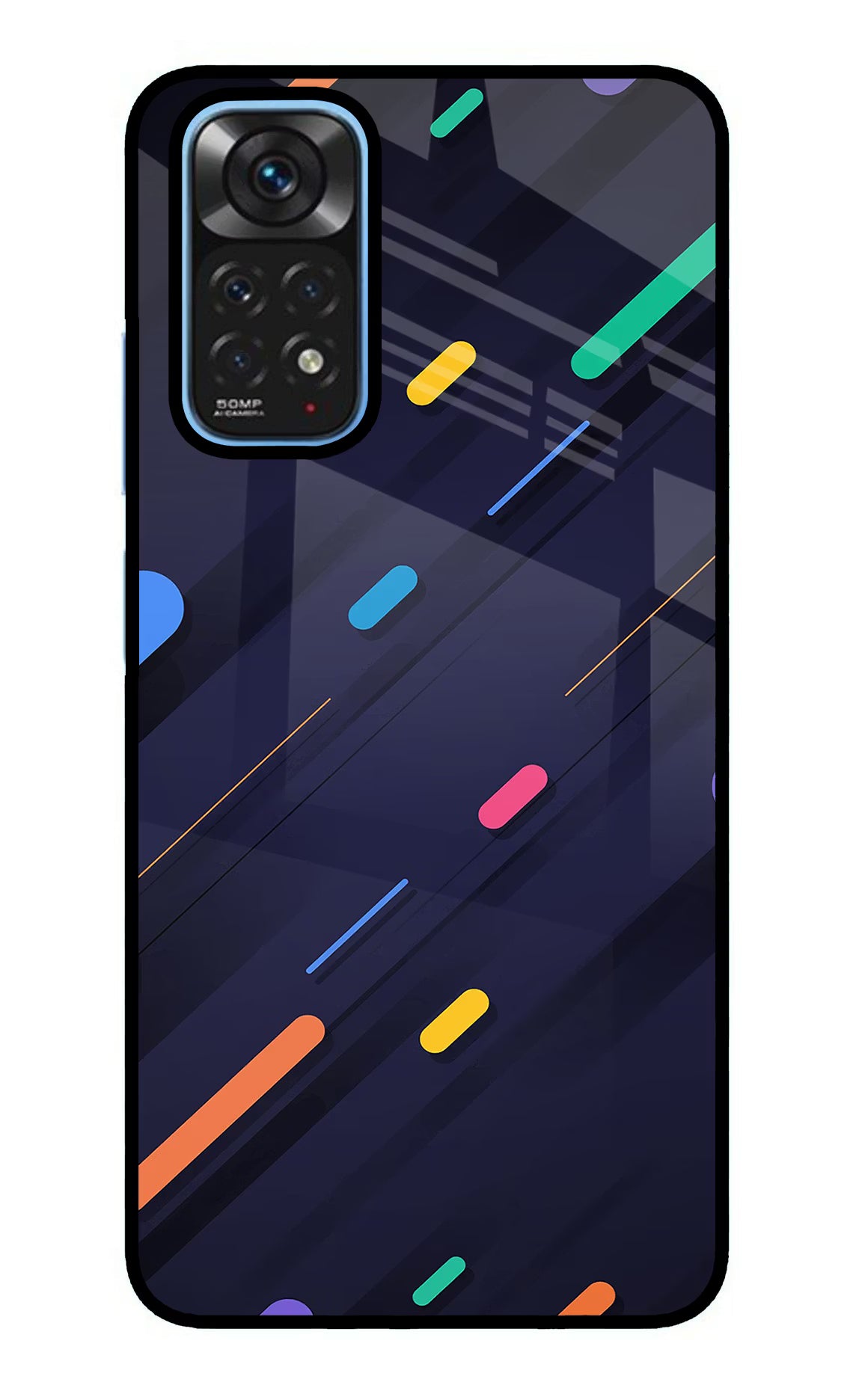 Abstract Design Redmi Note 11/11S Glass Case Back Cover by Casekaro