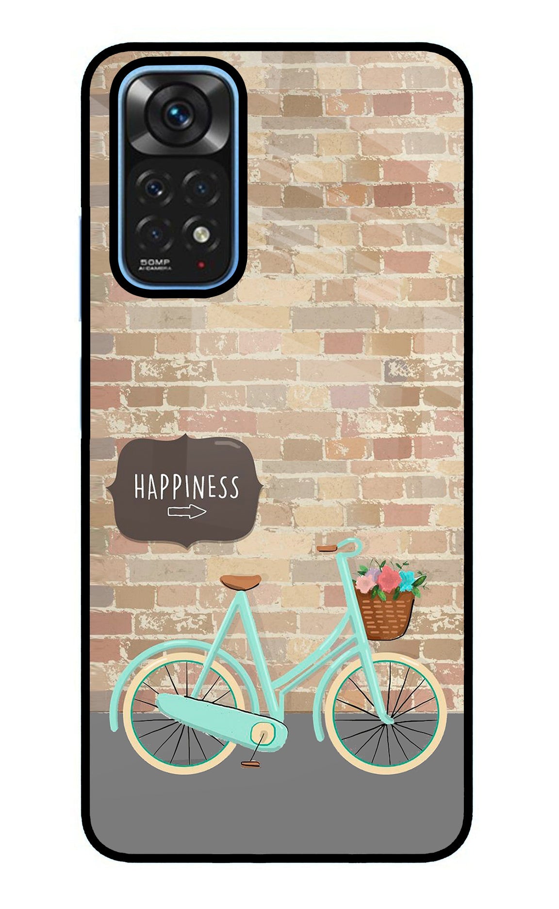 Happiness Artwork Redmi Note 11/11S Glass Case