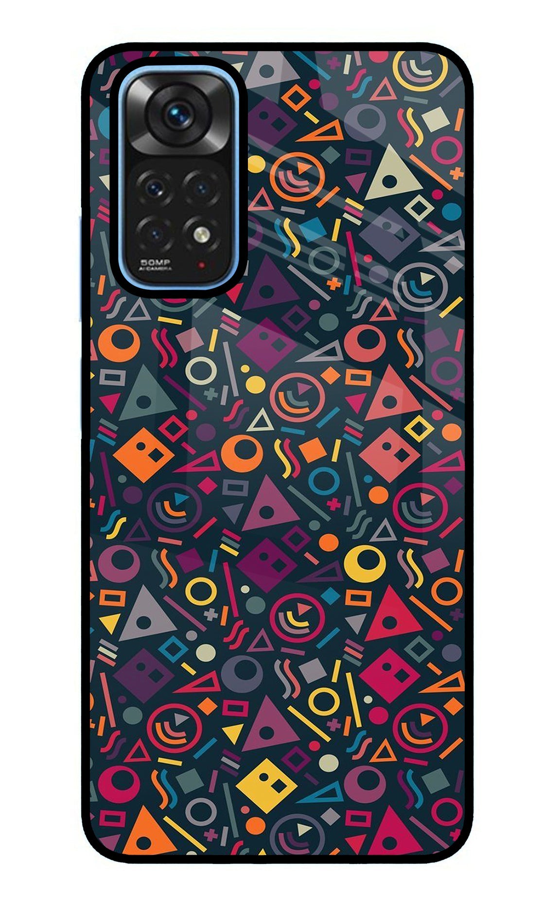 Geometric Abstract Redmi Note 11/11S Glass Case