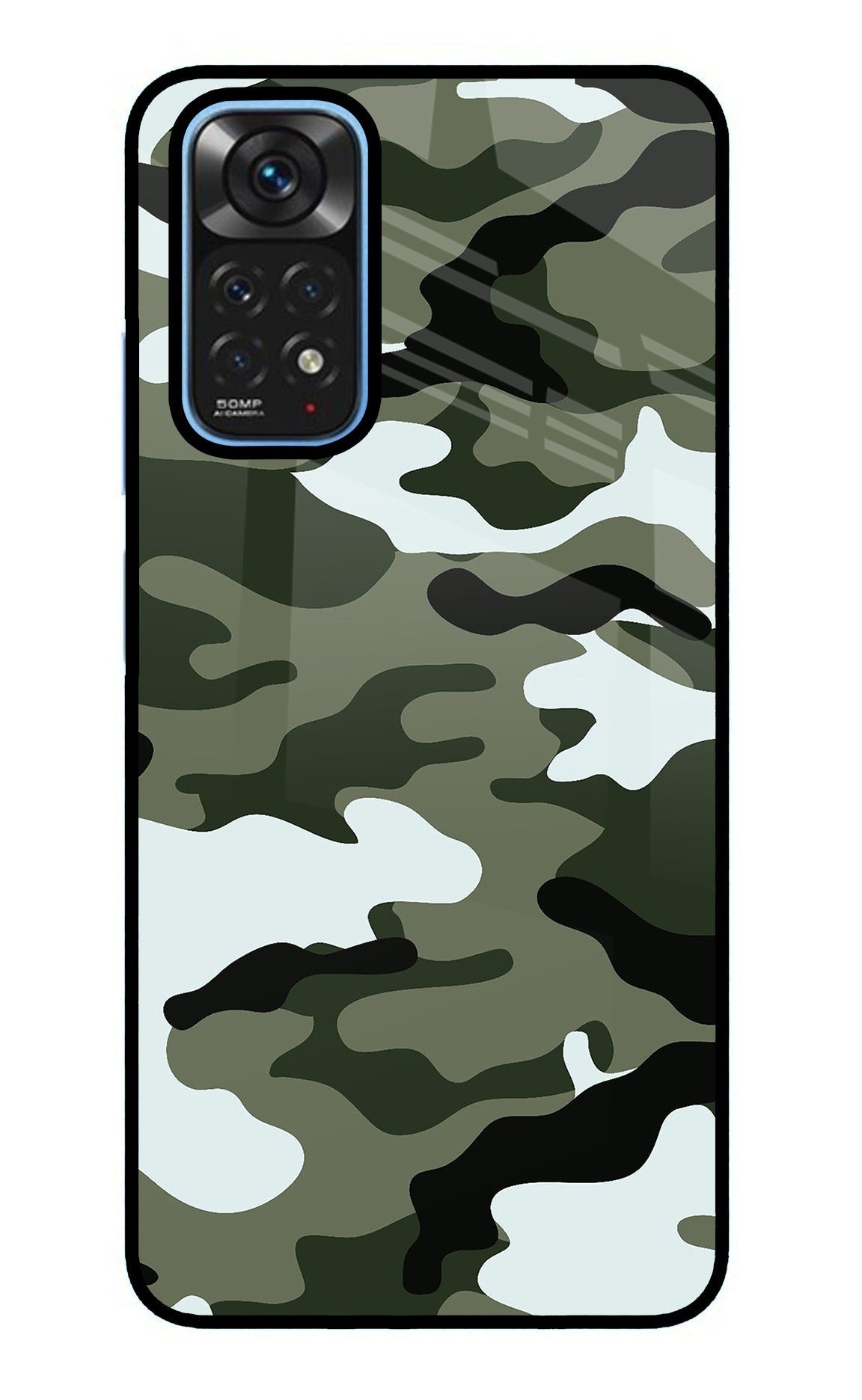 Camouflage Redmi Note 11/11S Glass Case