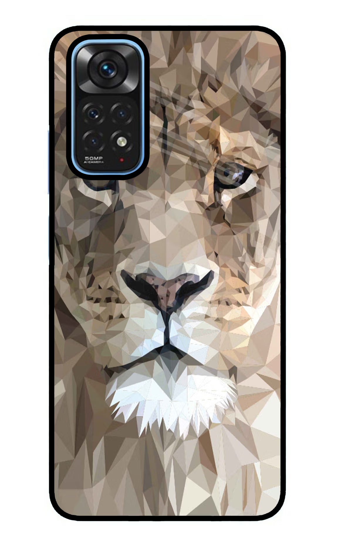 Lion Art Redmi Note 11/11S Glass Case Back Cover by Casekaro