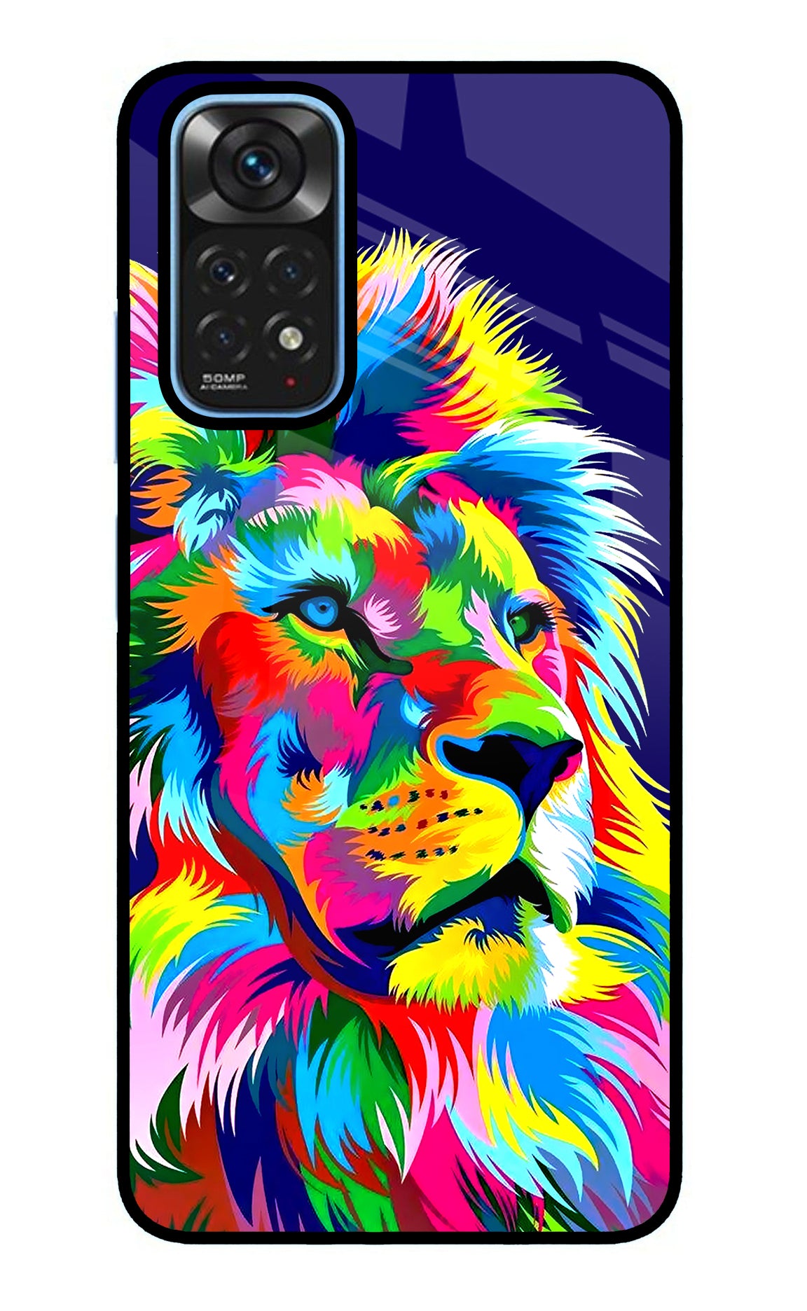 Vector Art Lion Redmi Note 11/11S Back Cover