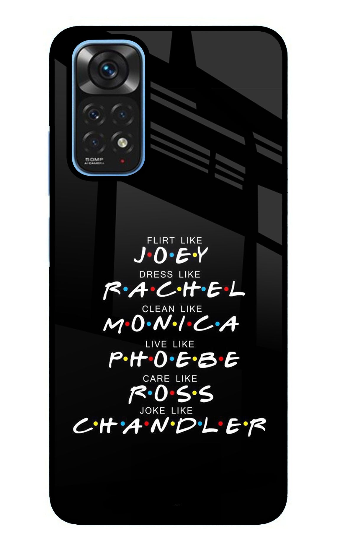 FRIENDS Character Redmi Note 11/11S Glass Case