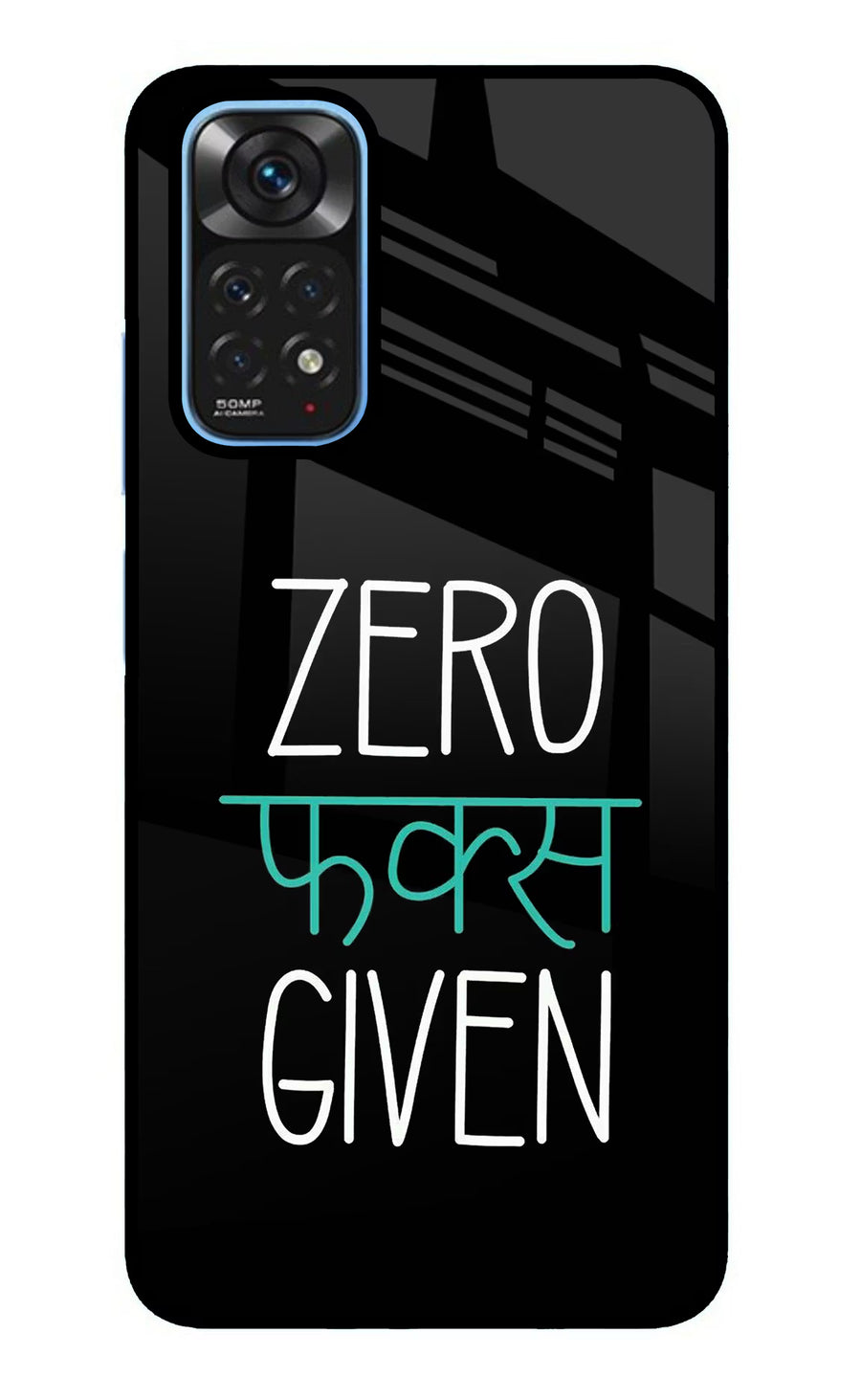 Zero Fucks Given Redmi Note 11/11S Back Cover, Glass case