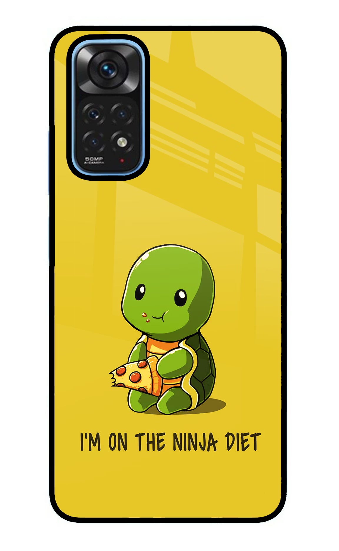I'm on Ninja Diet Redmi Note 11/11S Glass Case Back Cover by Casekaro