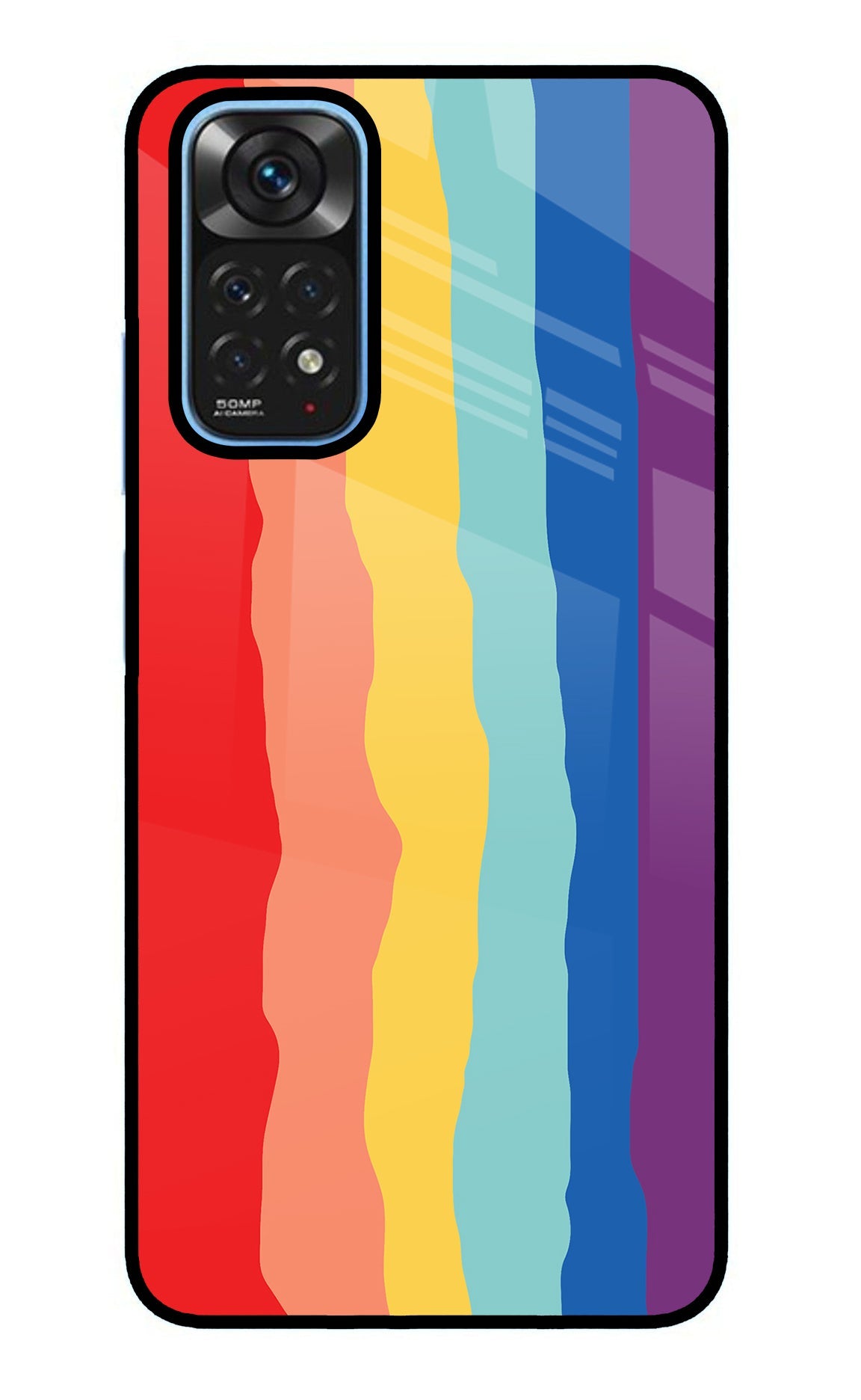 Rainbow Redmi Note 11/11S Glass Case