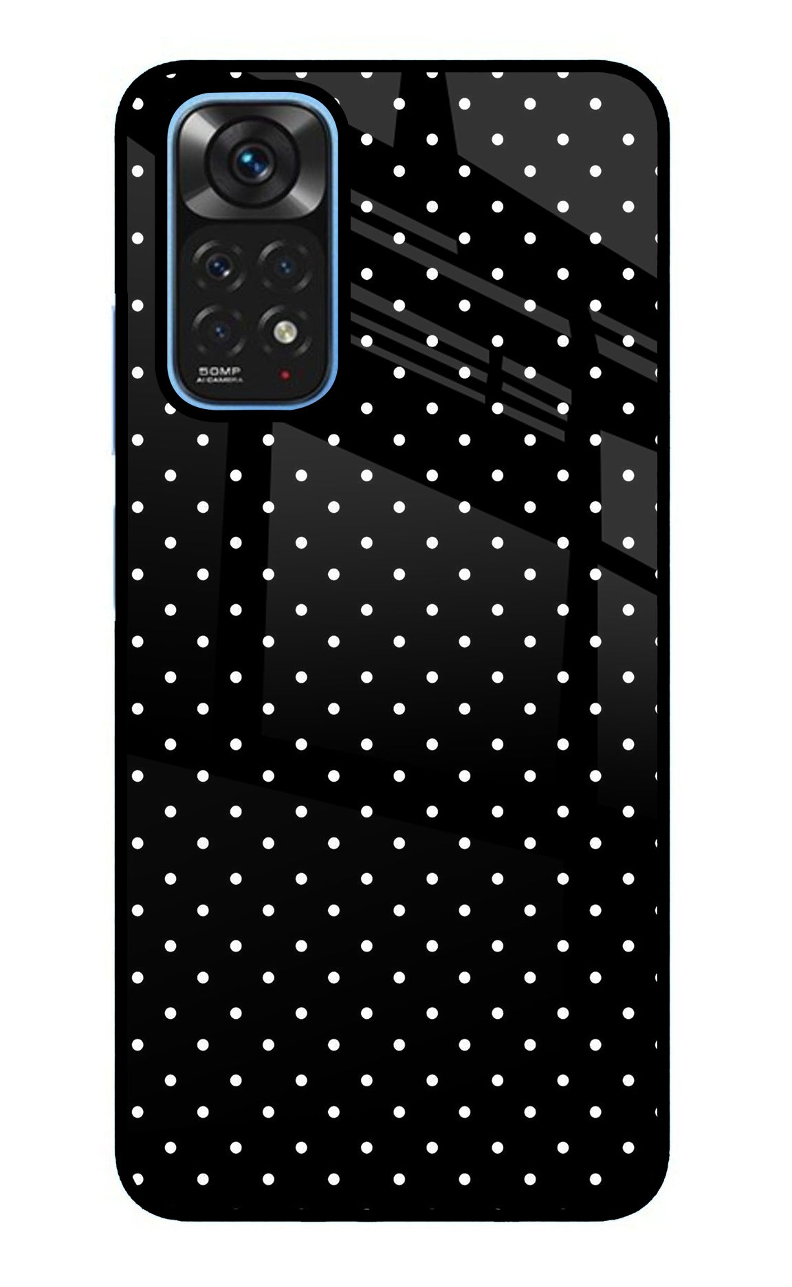 White Dots Redmi Note 11/11S Glass Case