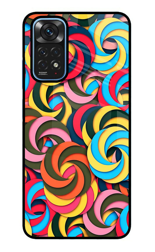 Spiral Pattern Redmi Note 11/11S Glass Case