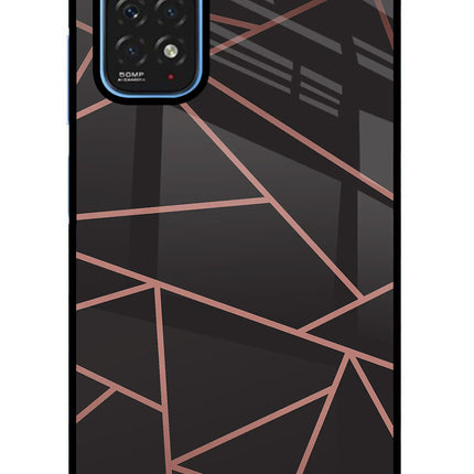 Geometric Pattern Redmi Note 11/11S Glass Case Back Cover by Casekaro
