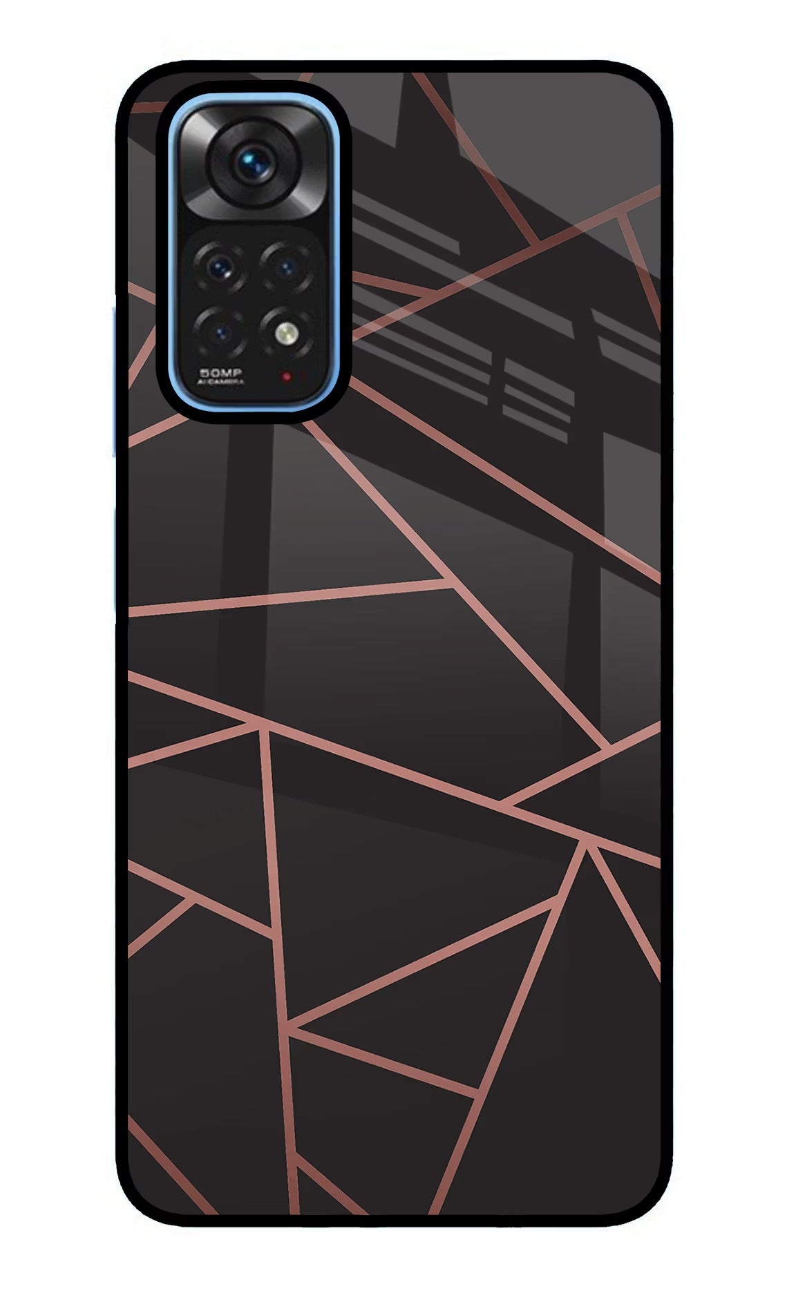 Geometric Pattern Redmi Note 11/11S Glass Case Back Cover by Casekaro