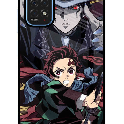 Demon Slayer Redmi Note 11/11S Glass Case Back Cover by Casekaro