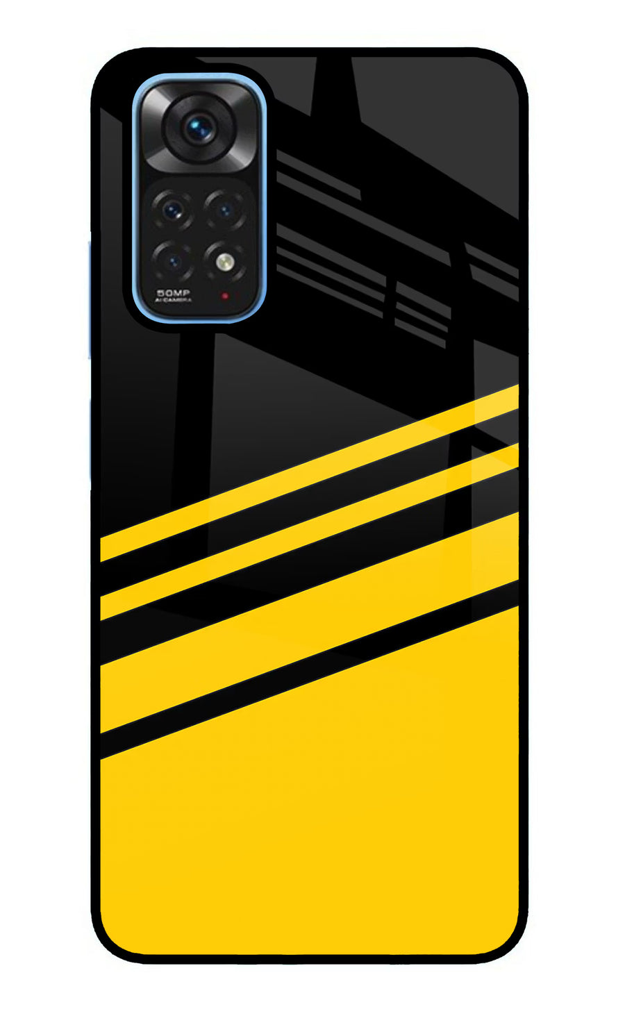 Yellow Shades Redmi Note 11/11S Back Cover, Glass case