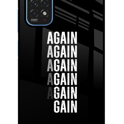 Again Again Gain Redmi Note 11/11S Glass Case