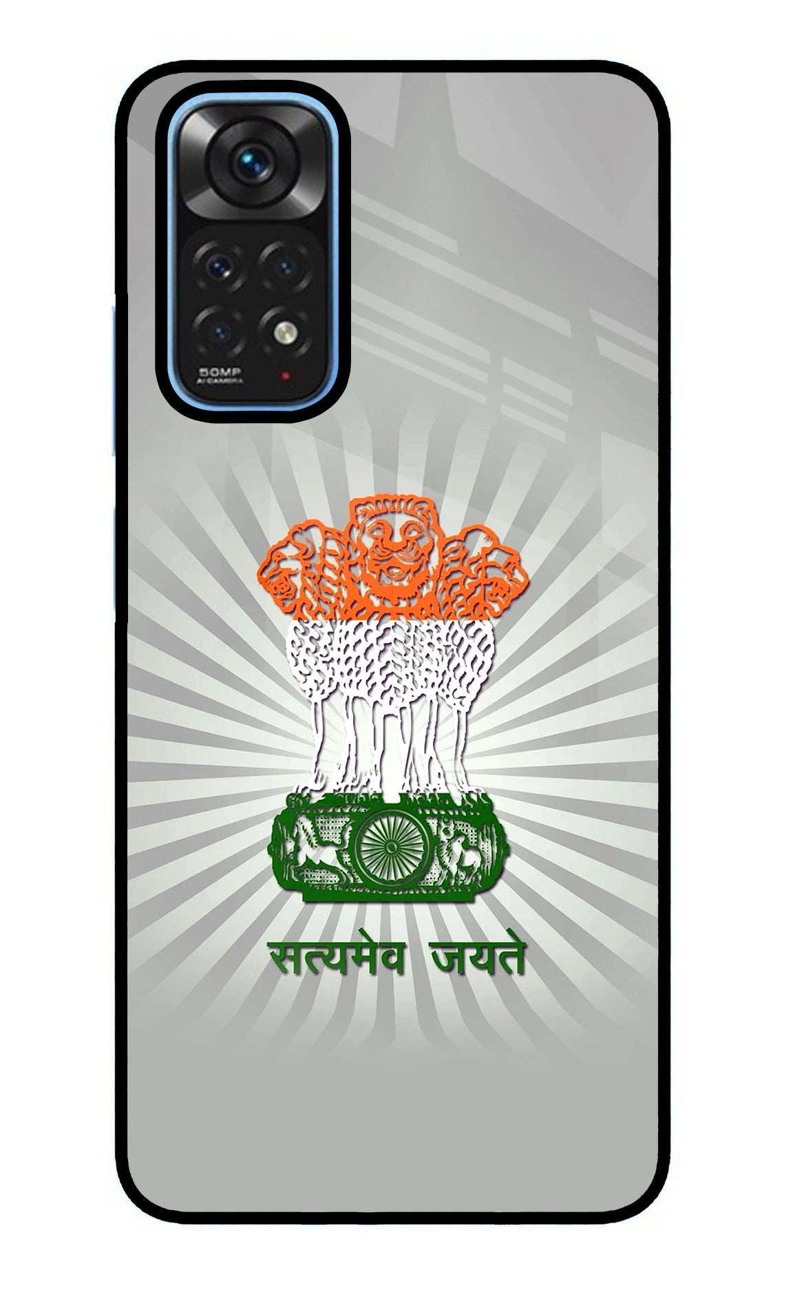 Satyamev Jayate Art Redmi Note 11/11S Glass Case