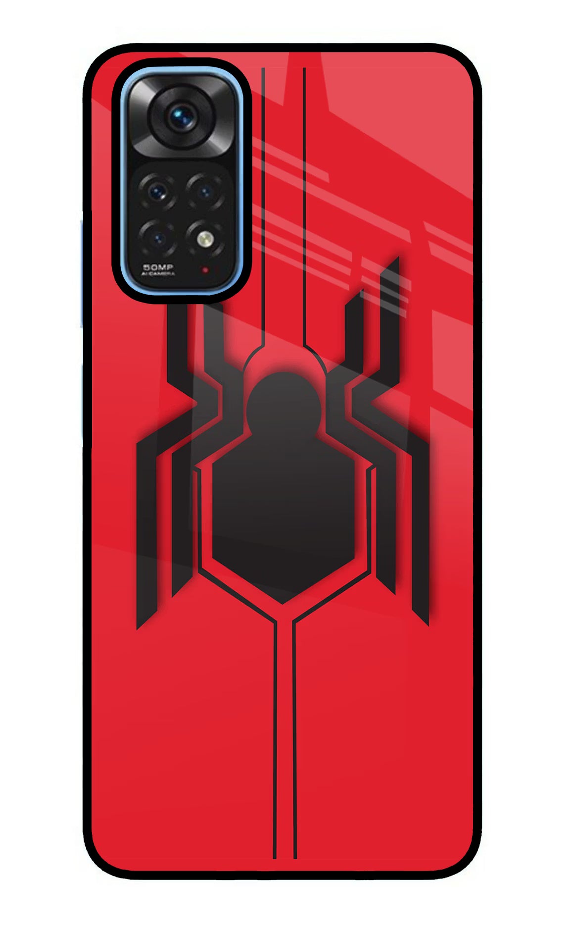 Spider Redmi Note 11/11S Glass Case Back Cover by Casekaro