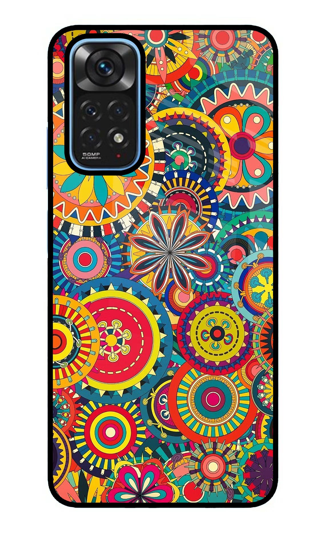 Gol Gol Art Redmi Note 11/11S Glass Case Back Cover by Casekaro