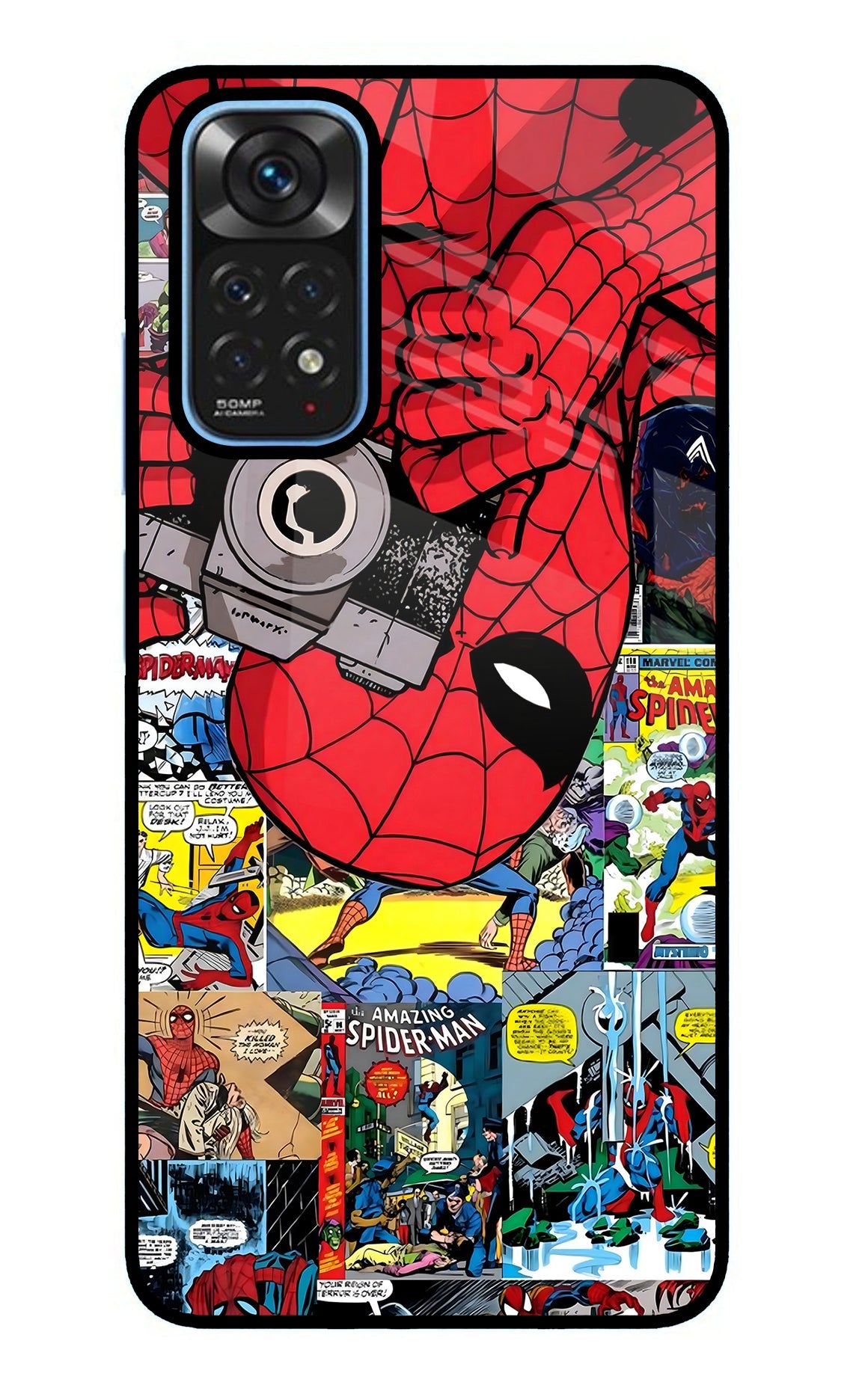 Spider Man Redmi Note 11/11S Glass Case