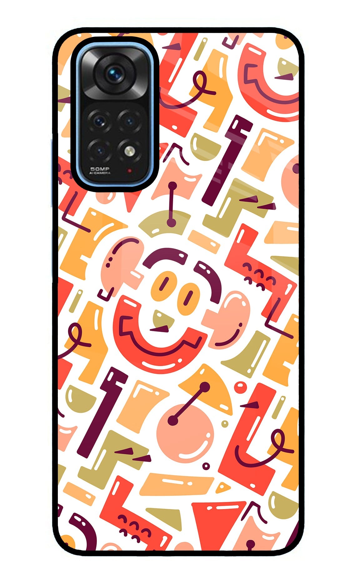 Doodle Pattern Redmi Note 11/11S Back Cover