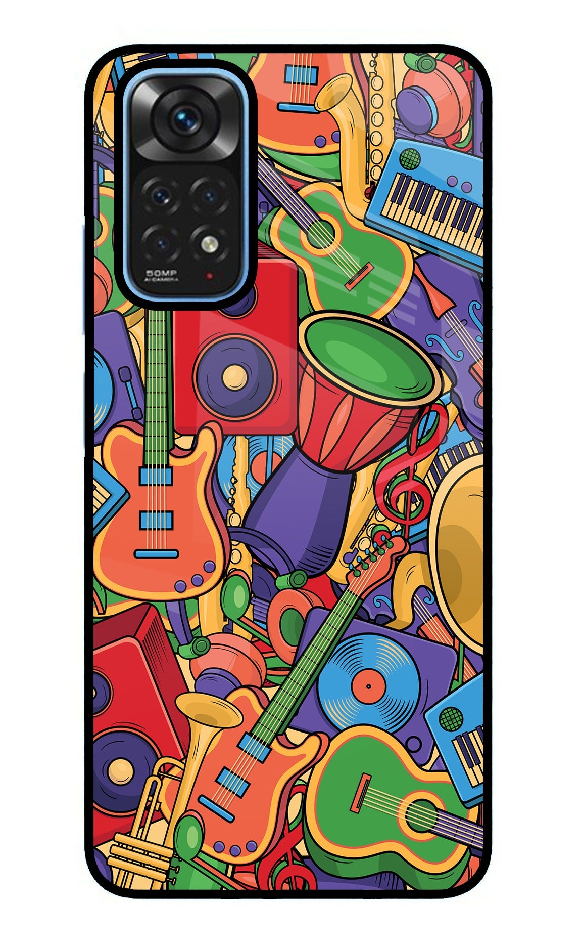 Music Instrument Doodle Redmi Note 11/11S Back Cover