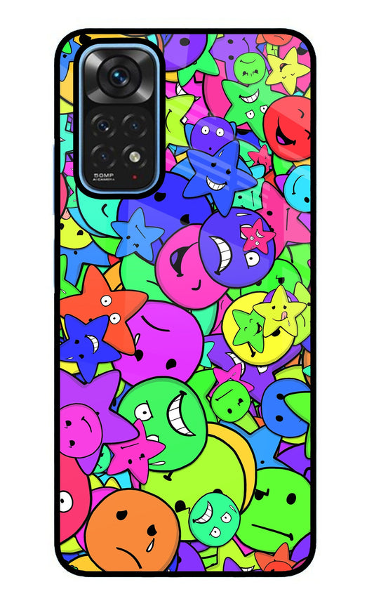 Fun Doodle Redmi Note 11/11S Glass Case