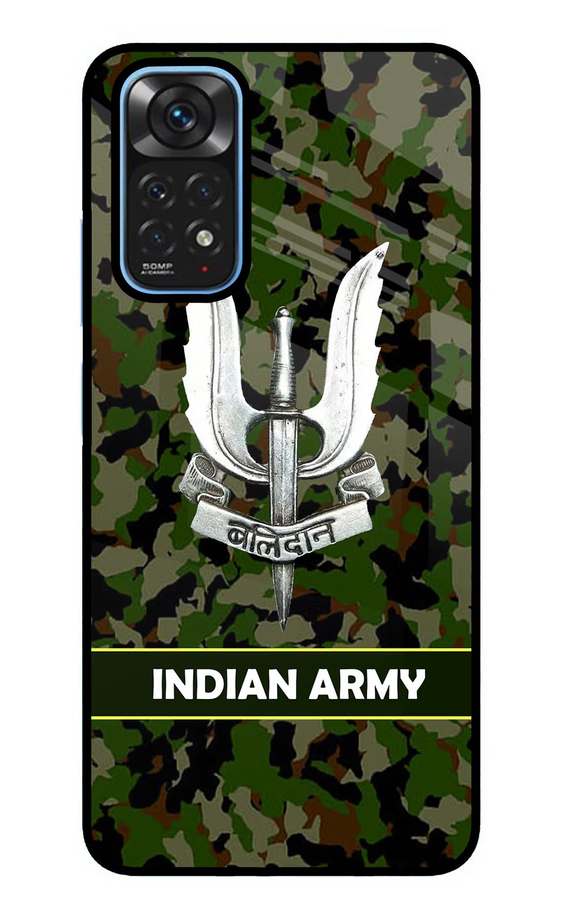 Balidan Indian Logo Redmi Note 11/11S Glass Case Back Cover by Casekaro