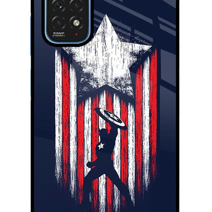 Captain America Marvel Art Redmi Note 11/11S Glass Case