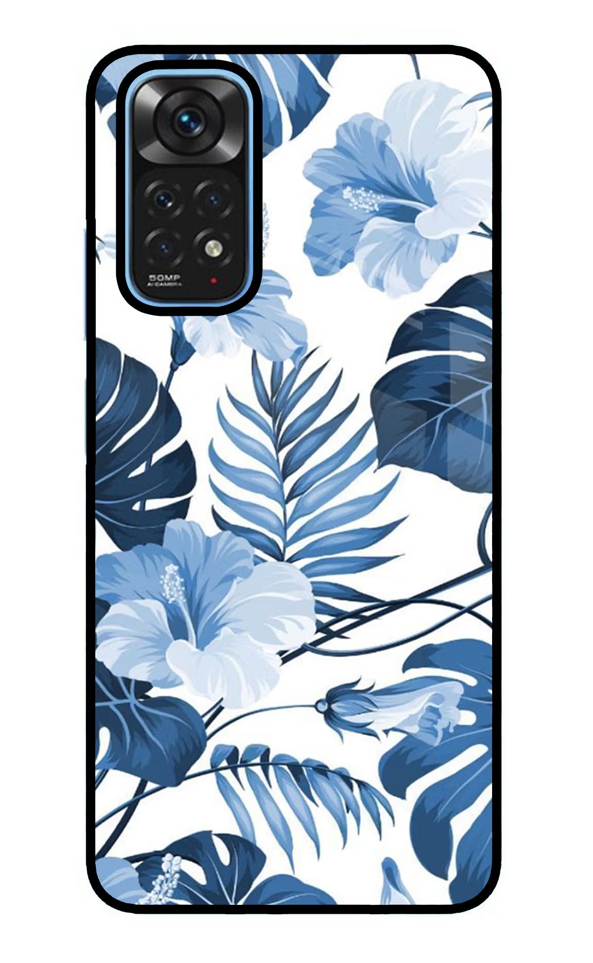 Fabric Art Redmi Note 11/11S Glass Case Back Cover by Casekaro