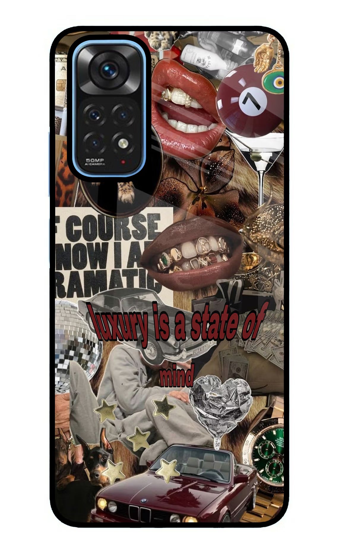 Luxury Redmi Note 11/11S Glass Case Back Cover by Casekaro