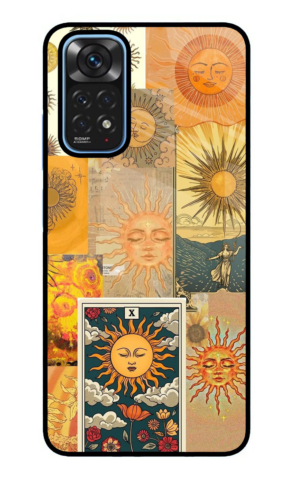 Sun Redmi Note 11/11S Glass Case Back Cover by Casekaro