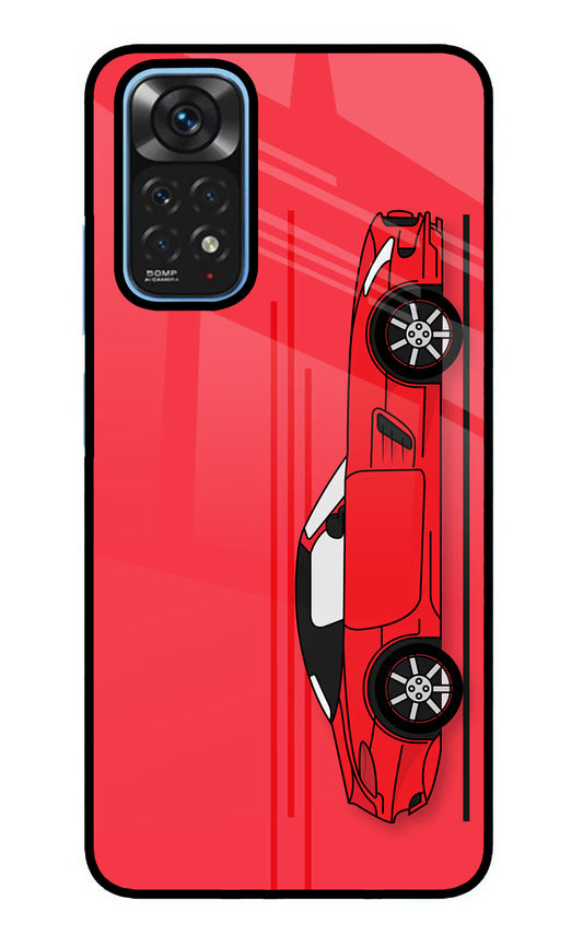 Red Velocity Redmi Note 11/11S Glass Case