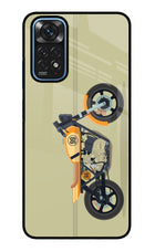 Vertical Speedster Redmi Note 11/11S Glass Case Back Cover by Casekaro