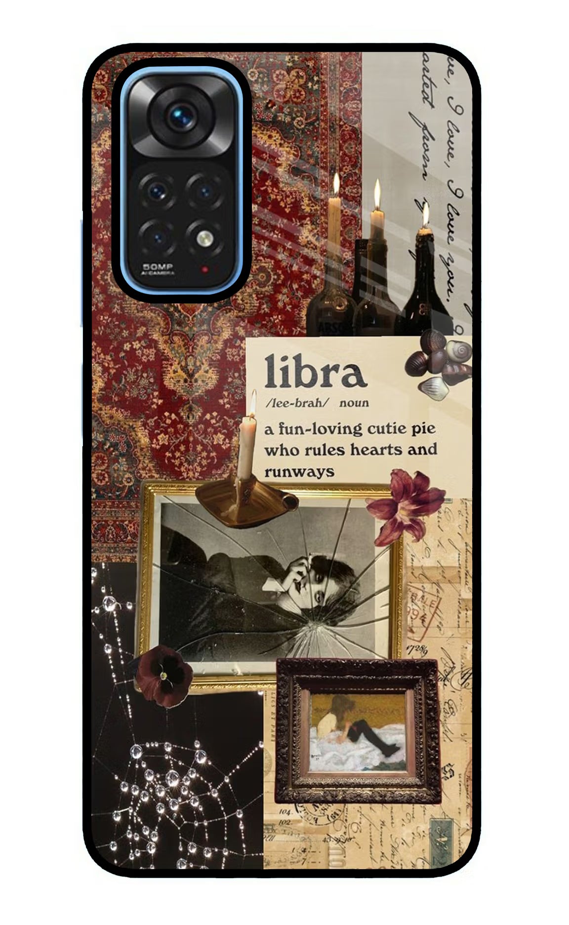 Libra Zodiac Redmi Note 11/11S Glass Case Back Cover by Casekaro