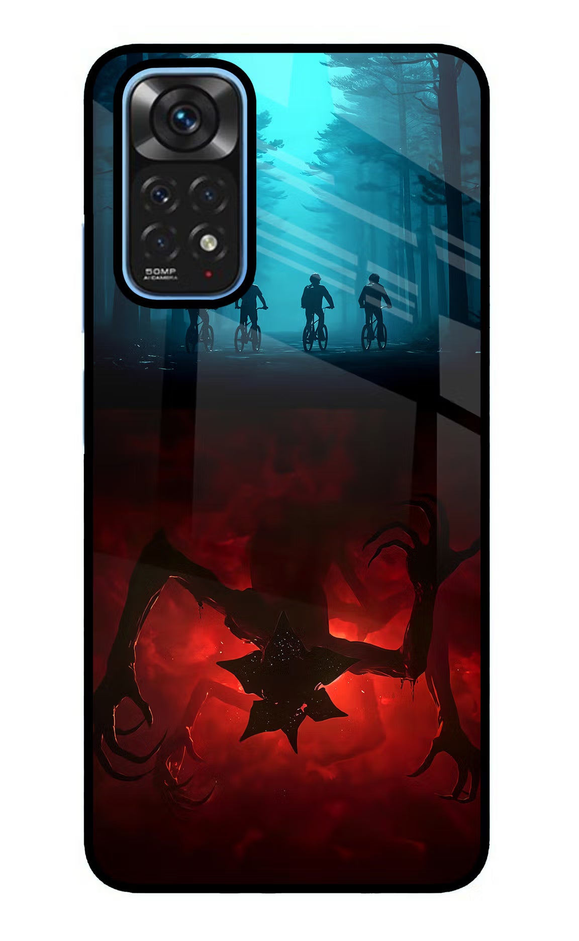 Ordinary Things Downside Up Redmi Note 11/11S Glass Case Back Cover by Casekaro