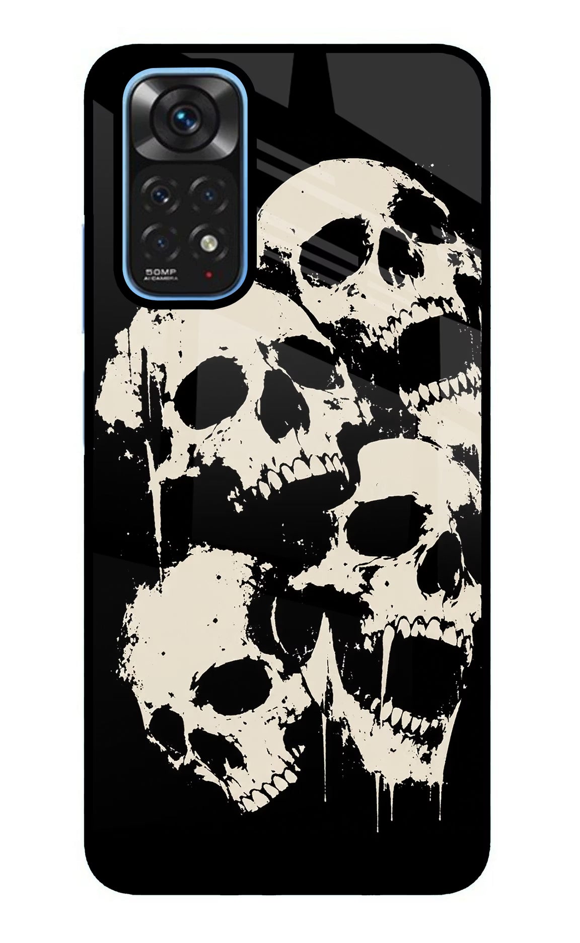 Dead Stack Redmi Note 11/11S Glass Case Back Cover by Casekaro