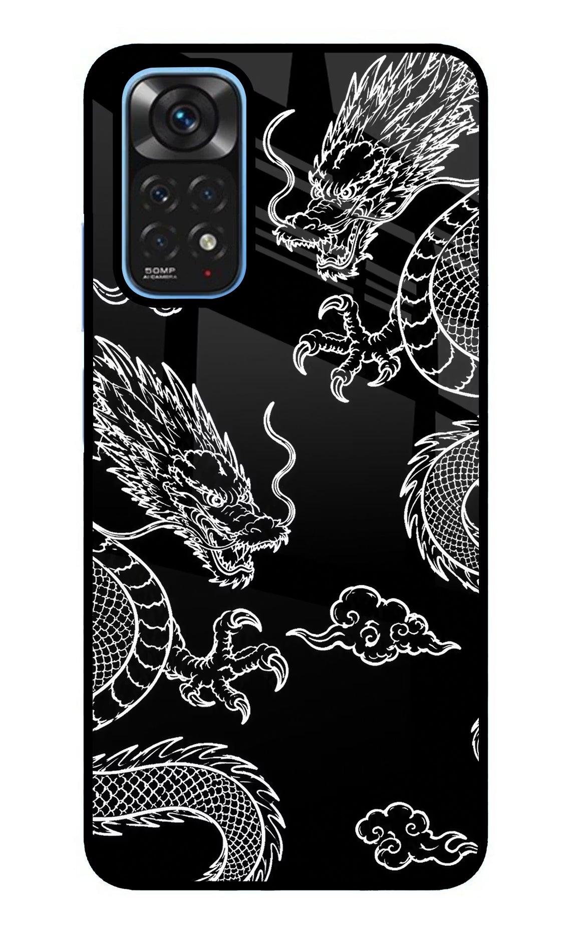 Twin Dragons Redmi Note 11/11S Glass Case