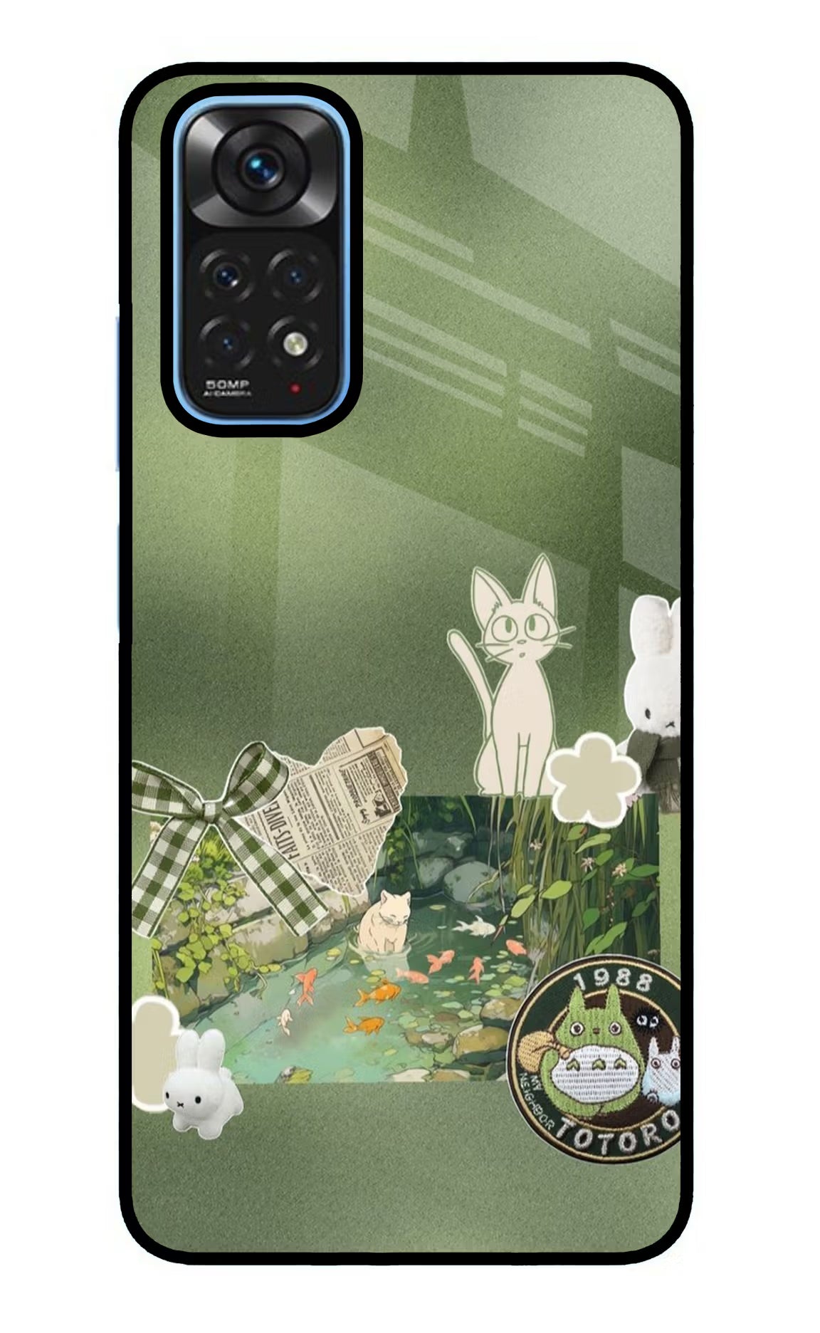 Aesthetic anime Redmi Note 11/11S Glass Case