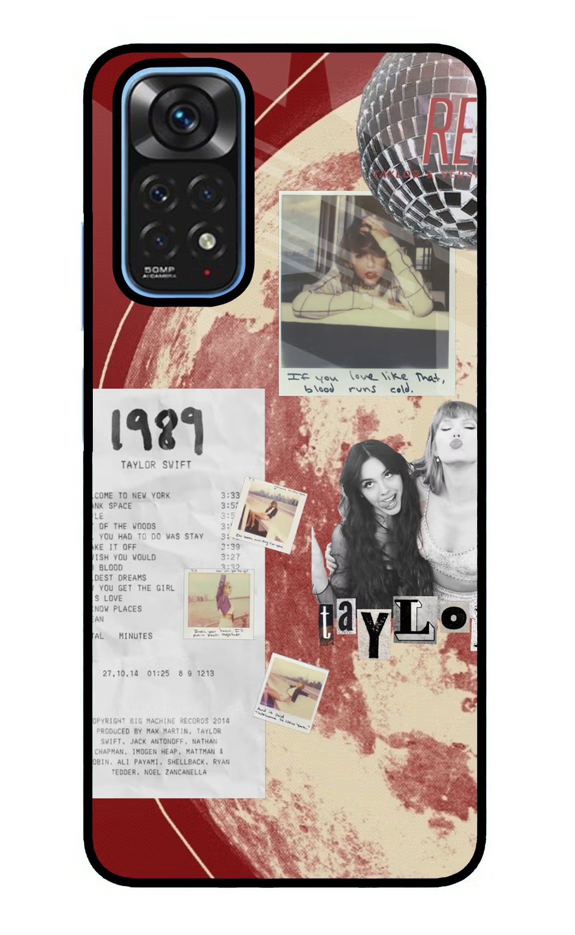Taylor Swift Redmi Note 11/11S Glass Case