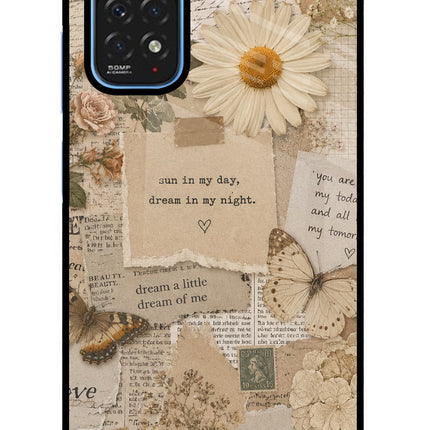 Vintage case Redmi Note 11/11S Glass Case Back Cover by Casekaro